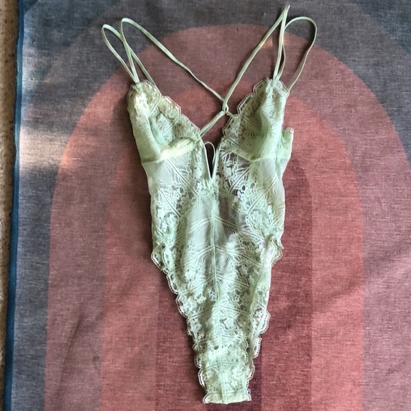 Savage & Fenty Deco Glass Lace Teddy - Picture 10 of 16
